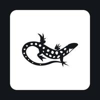 Spotted lizard icon, simple style vector