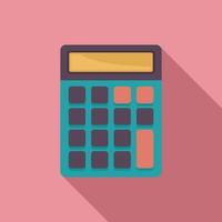 Science calculator icon, flat style vector