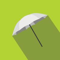 Umbrella photographer icon, flat style vector