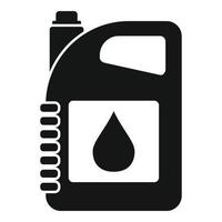 Oil canister icon, simple style vector