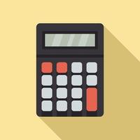 Algebra calculator icon, flat style vector