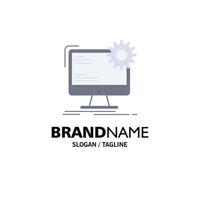 Internet layout page site static Flat Color Icon Vector
