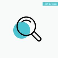 Expanded Search Ui turquoise highlight circle point Vector icon