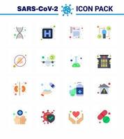 Simple Set of Covid19 Protection Blue 25 icon pack icon included avoid nose rx breathe intect viral coronavirus 2019nov disease Vector Design Elements