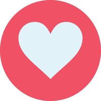 amor corazón favorito crack color plano icono vector icono banner plantilla