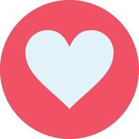 Love Heart Favorite Crack  Flat Color Icon Vector icon banner Template