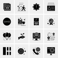 16 Business Universal Icons Vector Creative Icon Illustration to use in web and Mobile Related project