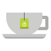 Coffee cup icon, flat style vector