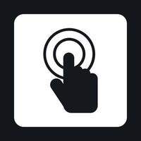 Cursor hand icon, simple style vector