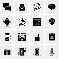 16 Business Universal Icons Vector Creative Icon Illustration to use in web and Mobile Related project