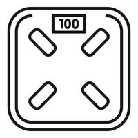 App smart scales icon, outline style vector