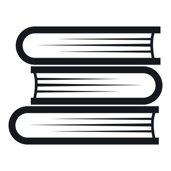 Three tutorial icon, simple style vector
