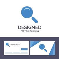 Creative Business Card and Logo template General Magnifier Magnify Search Vector Illustration