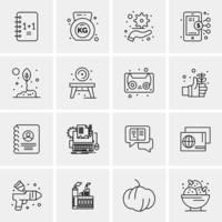 16 Business Universal Icons Vector Creative Icon Illustration to use in web and Mobile Related project
