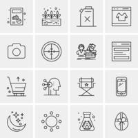 16 Business Universal Icons Vector Creative Icon Illustration to use in web and Mobile Related project