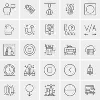 25 Universal Business Icons Vector Creative Icon Illustration to use in web and Mobile Related project