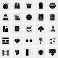 25 iconos de negocios universales vector ilustración de icono creativo para usar en proyectos relacionados con la web y dispositivos móviles