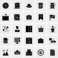 25 Universal Business Icons Vector Creative Icon Illustration to use in web and Mobile Related project