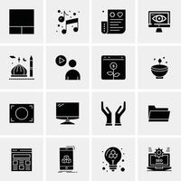 16 Business Universal Icons Vector Creative Icon Illustration to use in web and Mobile Related project