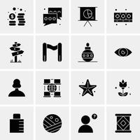 16 Business Universal Icons Vector Creative Icon Illustration to use in web and Mobile Related project