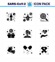 Coronavirus Prevention 25 icon Set Blue infect disease warning dirty security viral coronavirus 2019nov disease Vector Design Elements