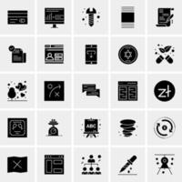 25 Universal Business Icons Vector Creative Icon Illustration to use in web and Mobile Related project