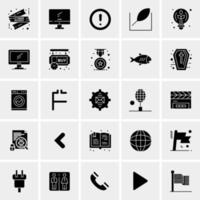 25 iconos de negocios universales vector ilustración de icono creativo para usar en proyectos relacionados con la web y dispositivos móviles