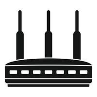 Modern router icon, simple style vector