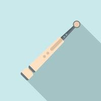 Electric toothbrush healthcare icon, flat style vector