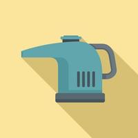 Hand steam cleaner icon, flat style vector