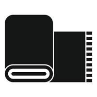 Dry cleaning carpet icon, simple style vector