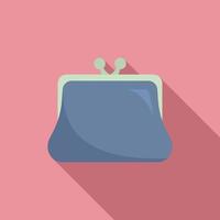 Compensation wallet icon, flat style vector