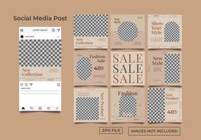 Social Media post banner for fashion post template
