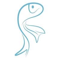 Beautiful fish logo icon vector