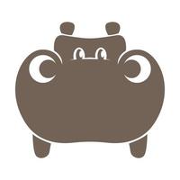 Huppopotamus logo icon design vector