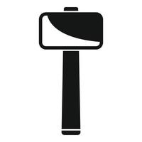 Sledge hammer icon, simple style vector