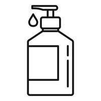 Disinfection dispenser drop icon, outline style vector