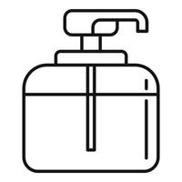 Apply antiseptic bottle icon, outline style vector