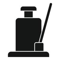 Hydraulic jack icon, simple style vector