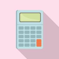 Calculator icon, flat style vector