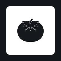 icono de tomate, estilo simple vector