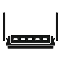 Firewall router icon, simple style vector