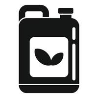 Pesticide canister icon, simple style vector