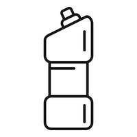 Toilet cleaner bottle icon, outline style vector
