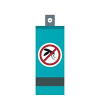 Mosquito repellent spray icon, flat style vector