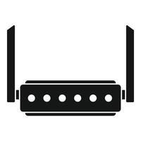 Broadband router icon, simple style vector