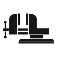 Carpenter vise icon, simple style vector