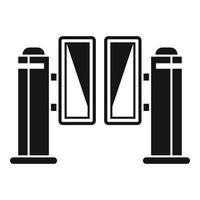 Control turnstile icon, simple style vector