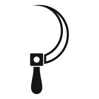 Blacksmith sickle icon, simple style vector