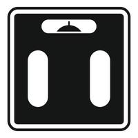 Phone smart scales icon, simple style vector